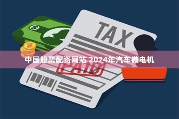 中国股票配资网站 2024年汽车微电机