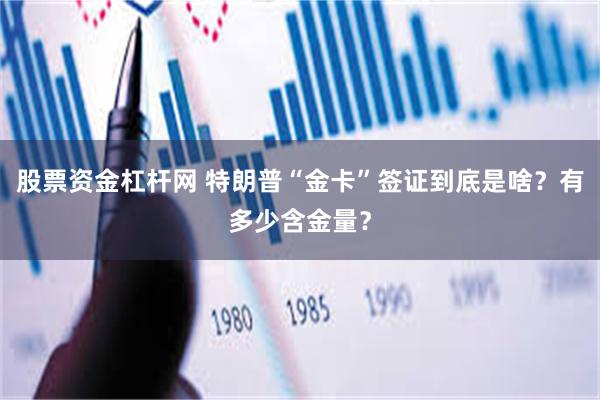 股票资金杠杆网 特朗普“金卡”签证到底是啥？有多少含金量？